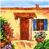 Image 3 : Elliot Fallas, "From the Garden" Original Oil Painting on Canvas, Hand Signed with Letter of Authent