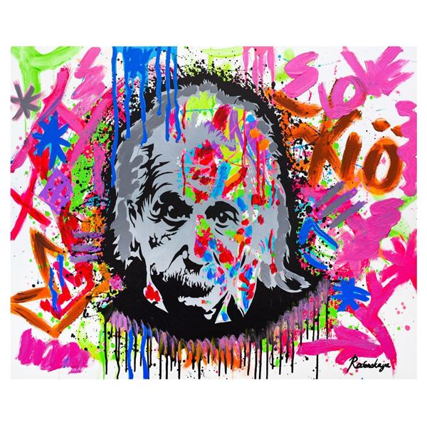 Nastya Rovenskaya- Mixed Media "Einstein is Right Again"