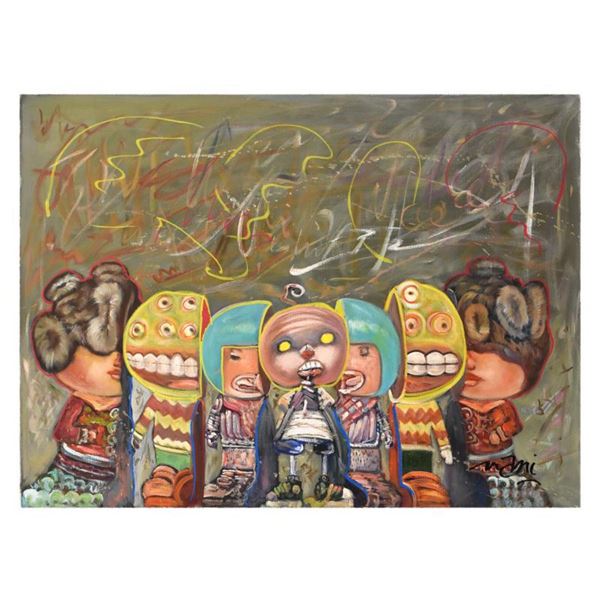 Mani, Original Oil Painting (48" x 36") on Canvas, Hand Signed with Letter of Authenticity.