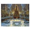 Image 1 : Robert Finale, "Holidays In New York" Hand Signed, Artist Embellished Limited Edition on Canvas with