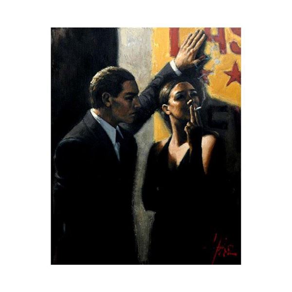 Fabian Perez, "El Verso" Hand Textured Limited Edition Giclee on Canvas. Hand Signed and Numbered AP