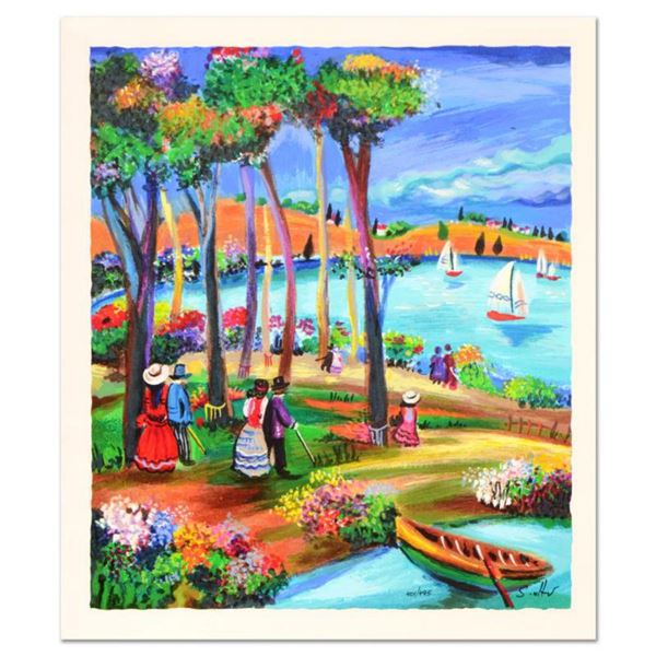 Shlomo Alter, "Afternoon Stroll" Limited Edition Serigraph, Numbered and Hand Signed with Certificat