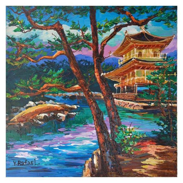 Yana Rafael, "View of the Water" Hand Signed Original Painting on Canvas with COA.