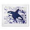 Image 1 : Wyland, "Orca Splash" Framed Original Watercolor Painting Hand Signed with Letter of Authenticity.