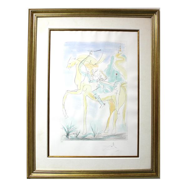 Salvador Dali- Original Engravings with color "Adam and Eve"