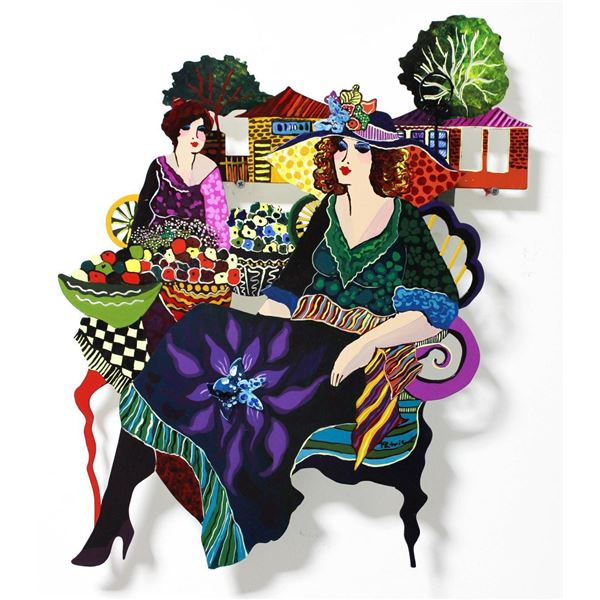 Patricia Govezensky- Original Painting on Cutout Steel "Old Memory"