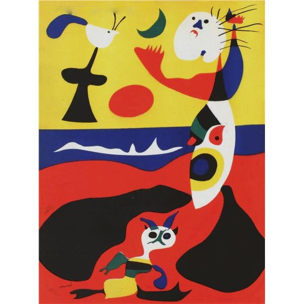 Joan Miro- Lithograph "L'ete"