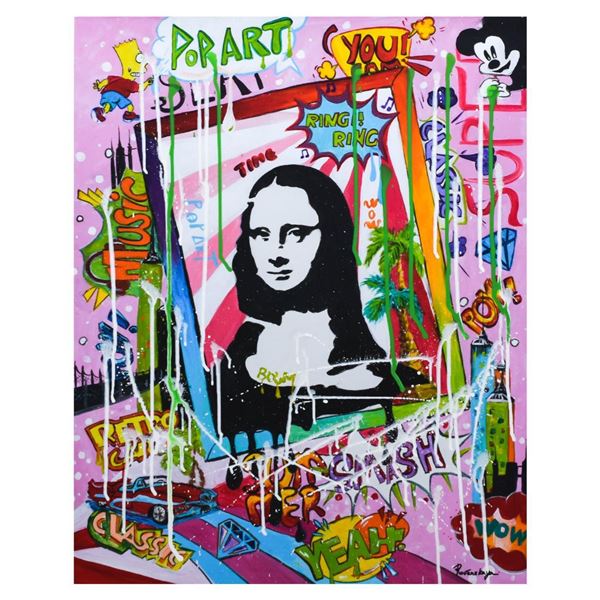 Nastya Rovenskaya- Mixed Media "Mona Lisa"