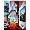 Image 1 : Ferjo, "Overlooking the Wonders" Original Painting on Canvas, Hand Signed with Letter of Authenticit