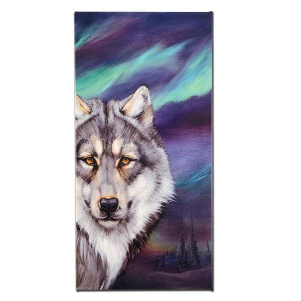 "Wolf Lights" Limited Edition Giclee on Canvas by Martin Katon, Numbered and Hand Signed. This piece