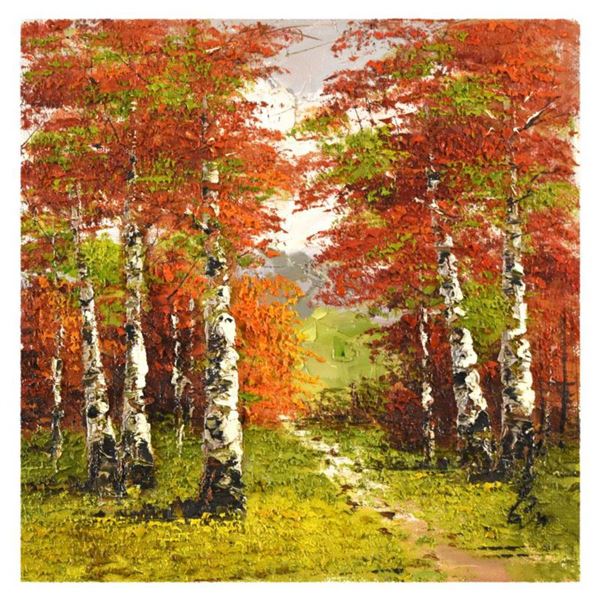 Inam, Original Oil Painting (20" x 20") on Canvas, Hand Signed with Letter of Authenticity.