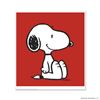 Image 1 : Peanuts, "Snoopy: Red" Hand Numbered Limited Edition Fine Art Print with Certificate of Authenticity