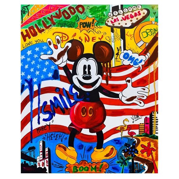 Nastya Rovenskaya- Mixed Media "Back in the U.S.A"