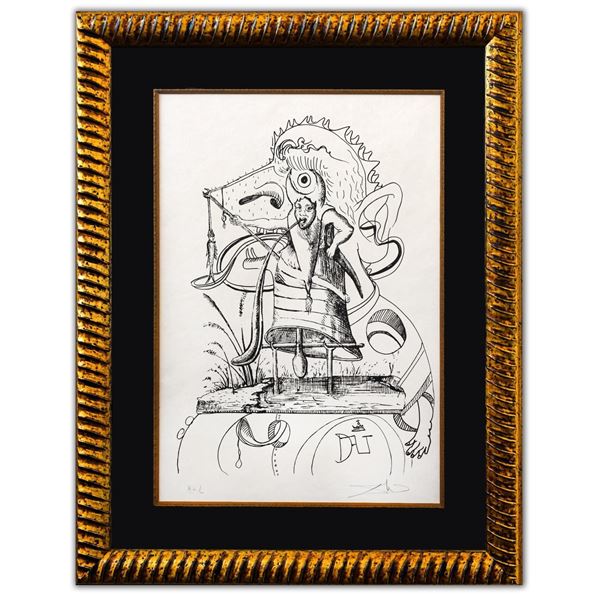 Salvador Dali- Original Lithograph from Gouache and Collage "Untitled"