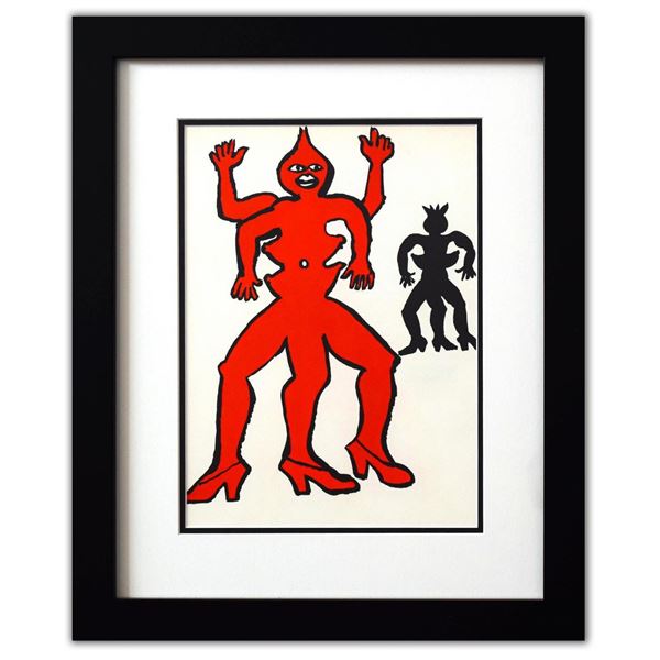 Alexander Calder- Lithograph "DLM212 - Une famille de la-bas II"