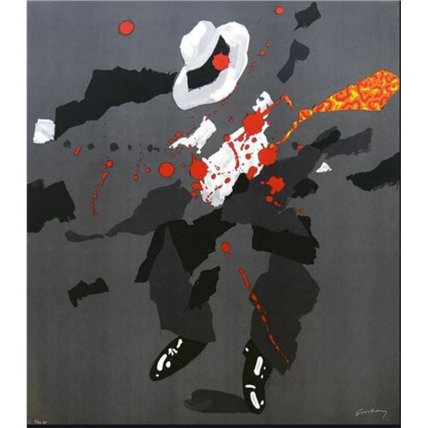 Waldemar Swierzy (1931-2013)- Hand Pulled Original Lithograph "He Knew too much"