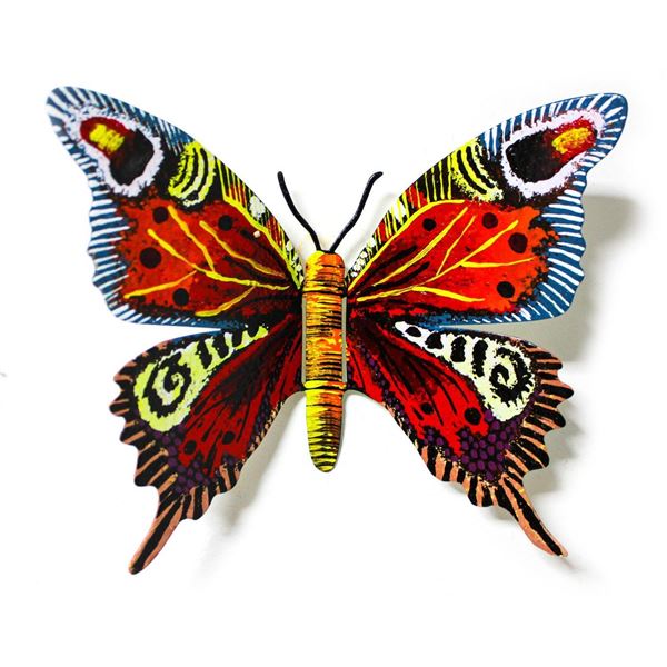 Patricia Govezensky- Original Painting on Cutout Steel "Butterfly CXIII"