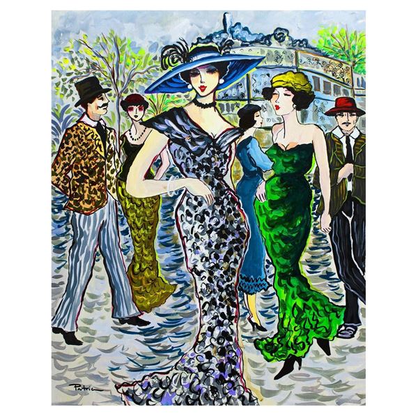 Patricia Govezensky- Original Acrylic on Canvas "Winter in Paris"