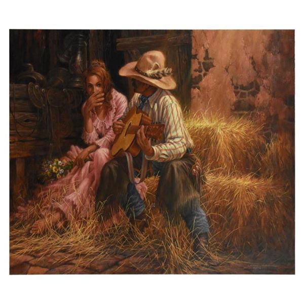 Larry Fanning, "The Boss' Daughter" Limited Edition on Canvas, AP Numbered and Hand Signed with Lett