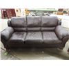 Image 2 : Leather Couch & Loveseat Set