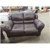 Image 3 : Leather Couch & Loveseat Set