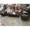 Image 1 : 3 Pc Coffee Table Set Coffee Table 16" X 60" x 24" & End Tables 21" x 30" x 30" & Octogon 21" x 28" 