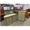 Image 1 : 2 Dresser 1) w Mirror 33" x 50" x 18" Plus Mirror 32" x 38"  1) Dresser - 44" x 32" x 18"