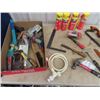 Image 2 : Odds & Ends Carpentry Tools, Hammer Wrecking Bar, 4 New Can , Gaps & Crack Sealant, Nails Plus More!