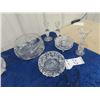 Image 2 : Crystal Bowls, Covered DIsh, Vase, Candle Holders, C & S & Glasses