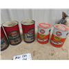 Image 2 : 7 OIl Quart Cans- Quaker State, Esso Aviation Gulf