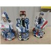 Image 2 : Oriental Figurines 13 1/2" T, Plus Glassware