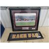 Image 1 : Dale Earnhardt Daytona Final Lap Limited Edition Picture 22" x 26" & Race Fan Picture Frame