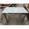 Image 1 : Country Enamel Top Table w Drawer 30" x 41" x 25"