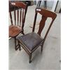 Image 2 : 3 Wooden Kitchen Chairs - 2 Match