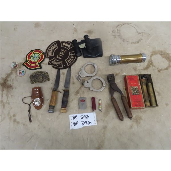 Bio Scope Model E 6x Binoculars, Hunting & Pocket Knives, Handled Bullet Mould, Blow Torch, Plus Mor