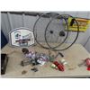 Image 1 : Bicycle Posts, Basketball Ring, Bicycle Tires Plus More!