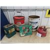 Image 1 : Oil Pails- Texaco, ESSO, Rema Farmhand Gas Can