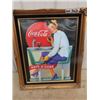 Image 1 : Framed Coca Cola Poster 20" x 24"