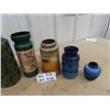Image 2 : 7 German Pottery Vases  Up to 12"Tall