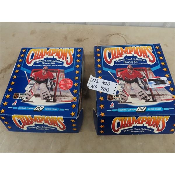 2 Boxes Proset Champion Card Starter Kit