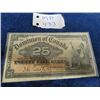 Image 1 : Cdn 1900 Dominion of Canada 25 Cent Shinplaster VF Cond