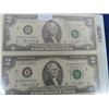 Image 2 : US 1976 $2 Un-Cut Sheet of 4 Bi-Centennial YR Mind Cond