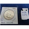 Image 1 : USA 1952 Half Dollar Franklin .900 Silver Fine Cond