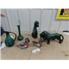 Image 1 : 4 Blue Mountain & 2 Duck Ornments, Lion is 9"H 17"L