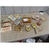 Image 1 : Avon Soaps, Hummel Collectors Pocket Watch, Lady Remington Shaver, Avon, Trinket Boxes