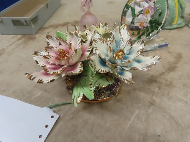 Various ornaments  figurines religious flowers plus  mcsherry Various ornaments  figurines religious flowers plus  mcsherry