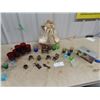 Image 1 : Brass Ornaments, Colored Glassware, Christmas Angel, Some Crystal Plus More!