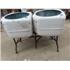 Image 1 : Double Wash Tub on Stand