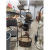 Image 3 : Cement Girl Yard Ornament  43" Tall & Metal Water Bucket Fountain - 60" Tall