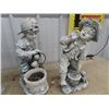 Image 3 : 3 Plastic Boy Yard Ornaments- Tallest is 24"